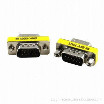 VGA Male to Male Adapter, Mini Gender Changer